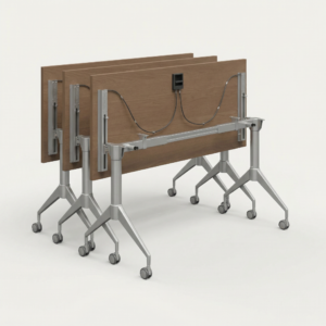 HS-Doobi Table base with Walnut table tops